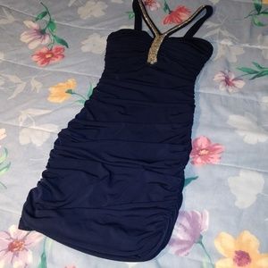 Dark blue dress